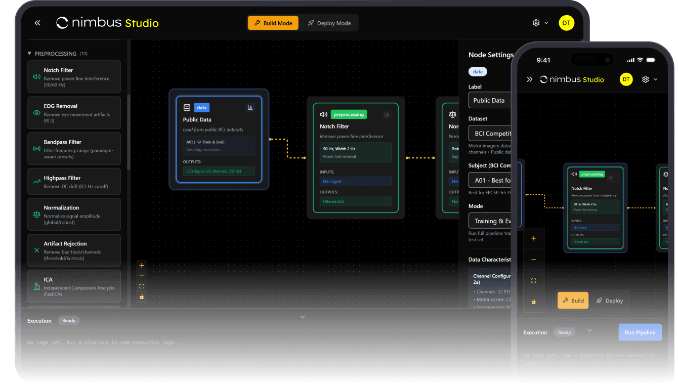 Nimbus Studio visual editor